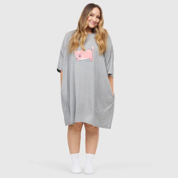 Yoga Cat Oodie Sleep Tee