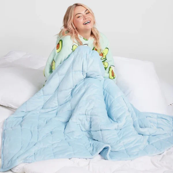 Oodie Blue Weighted Blanket Bundle